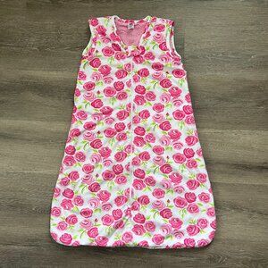 NWT Hudson Baby Sleeping Bag Sack Pink Roses Faux Fur Baby  Large 12-18 Months